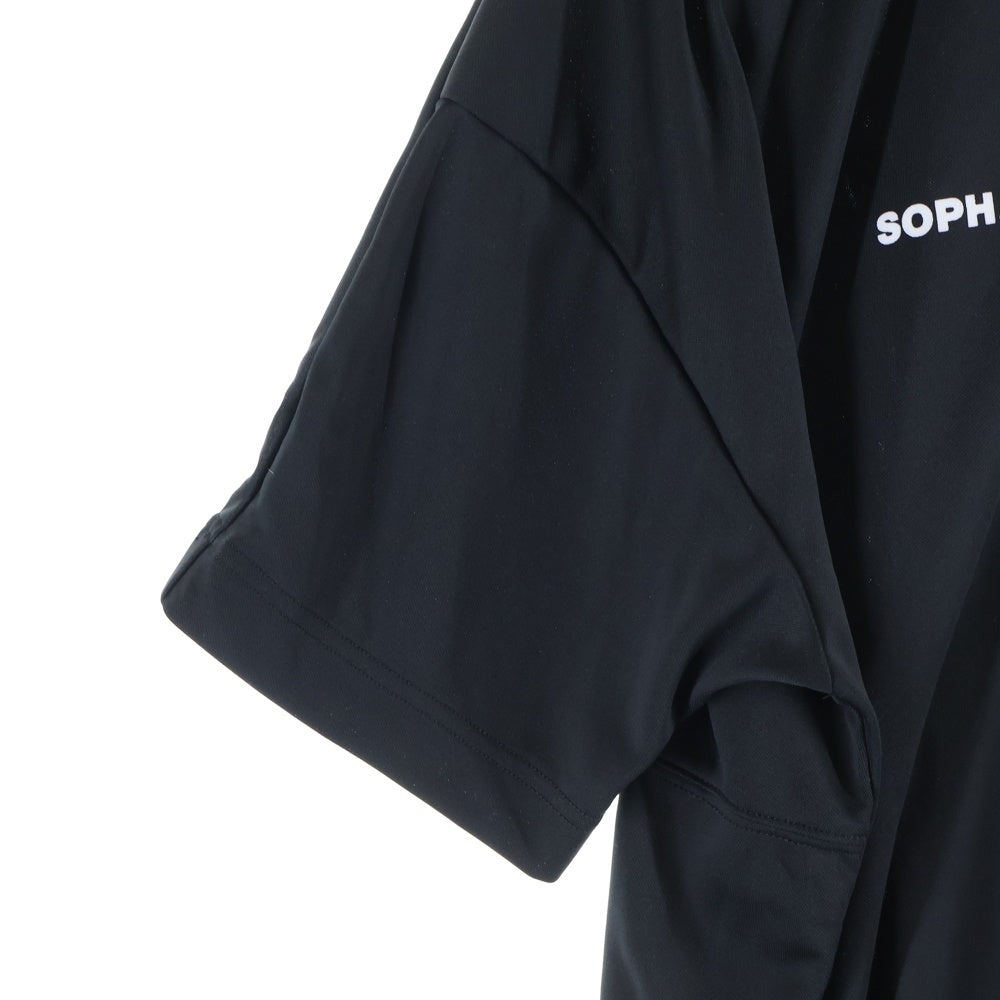 SOPH.(ソフネット) ×F.C.R.B. 胸ロゴデザイン カットソー 半袖ポロシャツ ブラック FCRB-240010