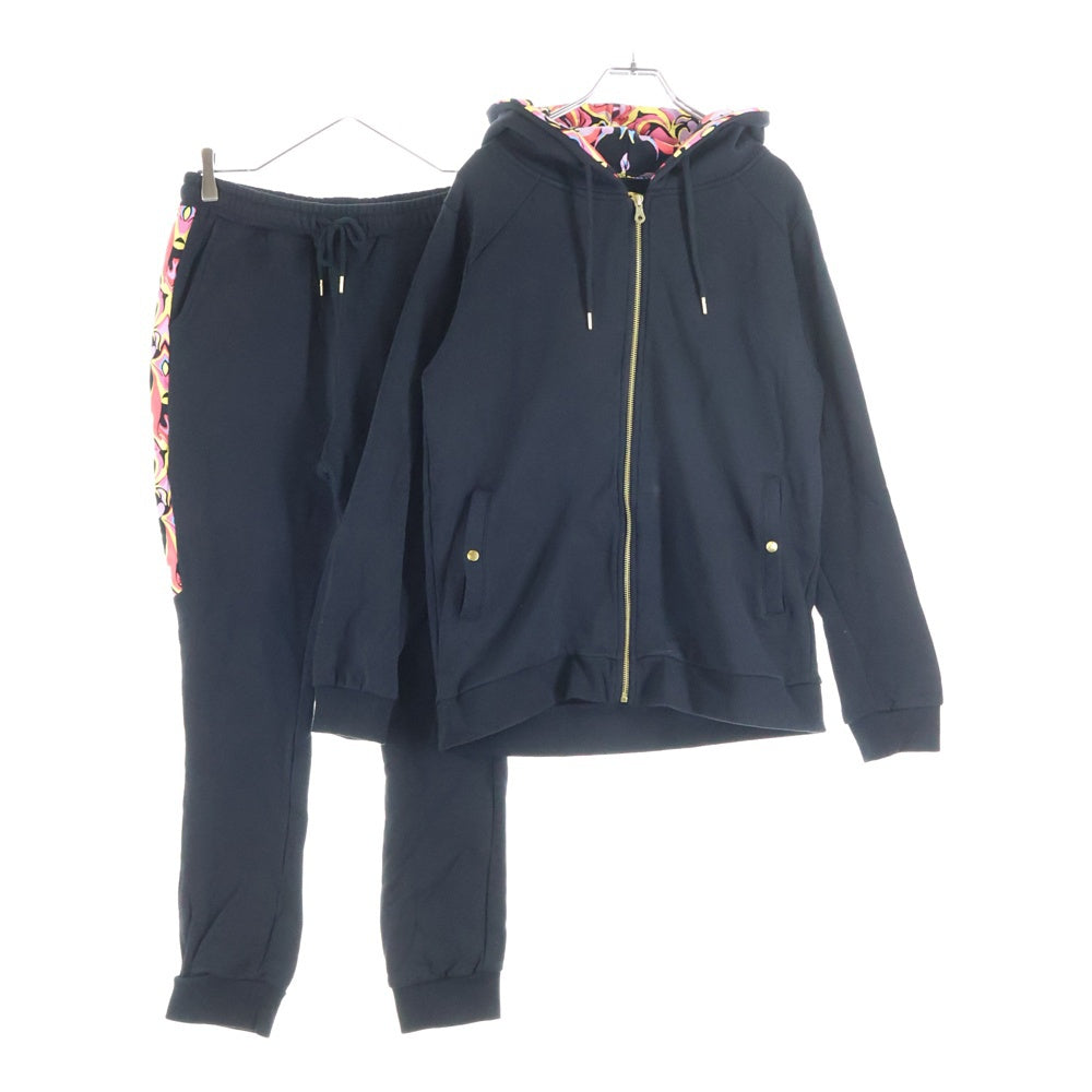 DRESSCAMP(ドレスキャンプ) スウェット セットアップ ジップアップ パーカー イージー パンツ ブラック