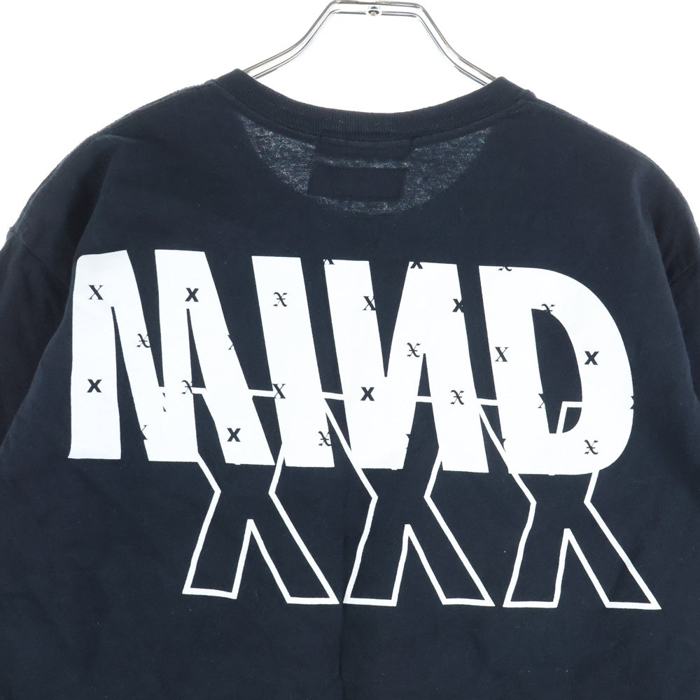 WIND AND SEA(ウィンダンシー) ×GOD SELECTION XXX WDS monogram T-SHIRT ゴッドセレクション モノグラム ロゴプリント クルーネック 半袖Tシャツ カットソー ブラック