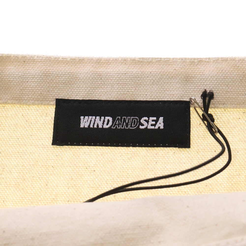 WIND AND SEA(ウィンダンシー) プリント キャンバス トートバッグ アイボリー