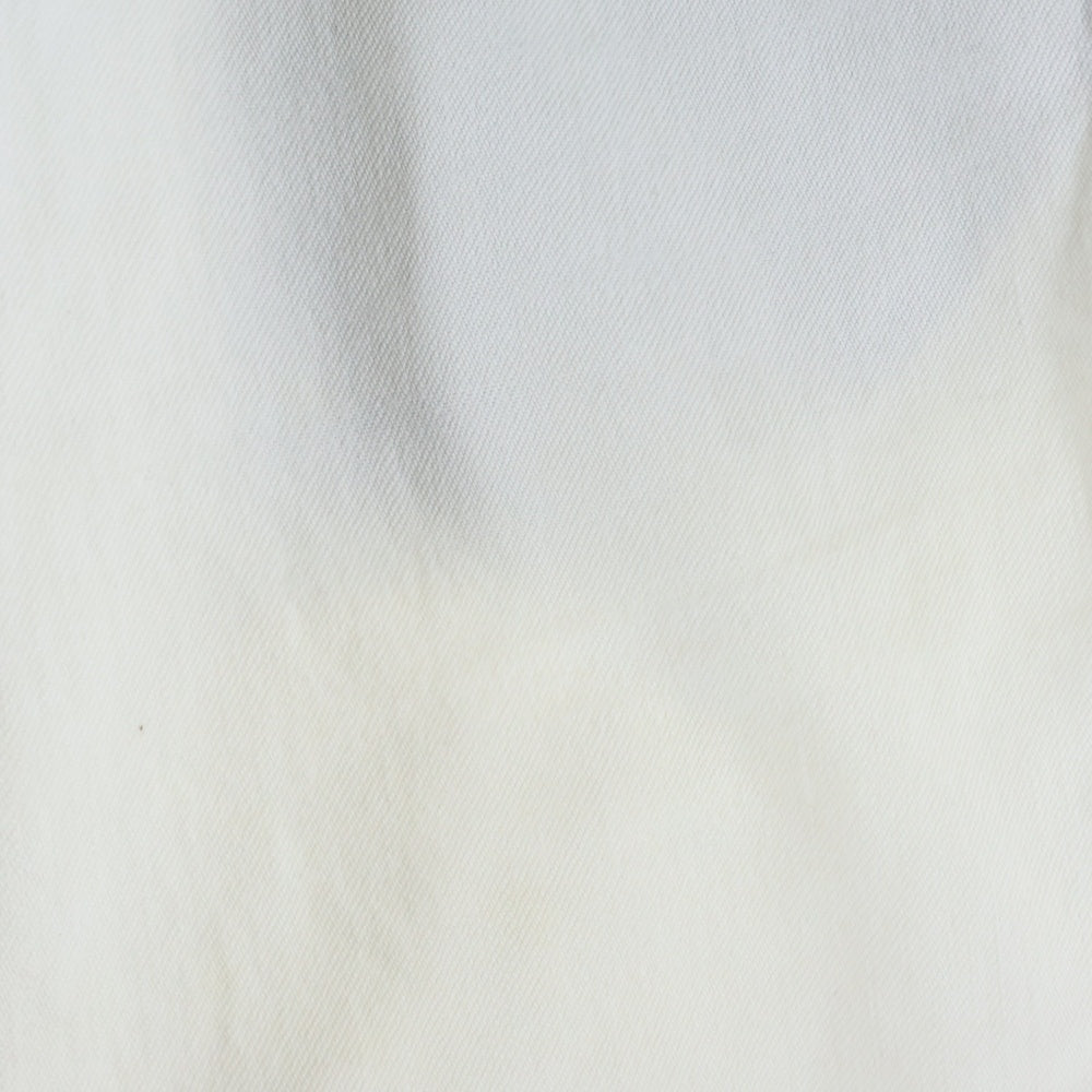 NUMBER (N)INE(ナンバーナイン) 02SS モダンエイジ期 ジップフライ ストレート クラッシュド ダメージ デニム パンツ ホワイト