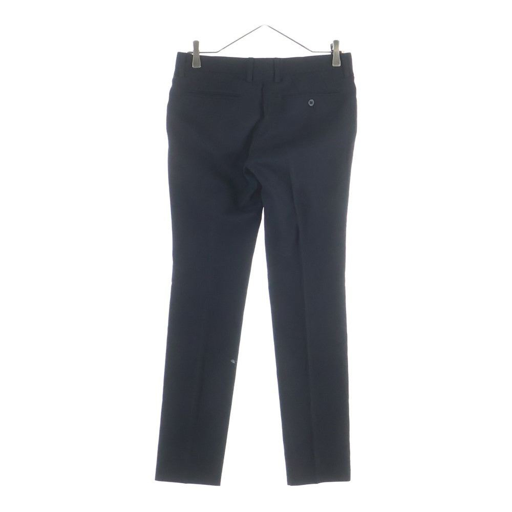 NUMBER (N)INE(ナンバーナイン) 09AW バイアスダーツ ストレート プレスド スラックス パンツ トラウザー ブラック F09-CLPL001A