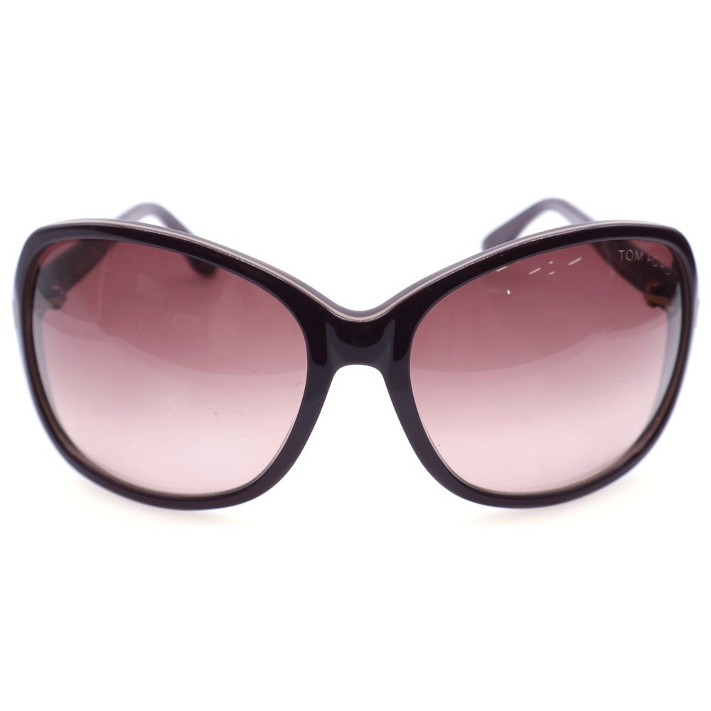 TOM FORD(トムフォード) Sheila シェイラ オーバルフレーム カラーレンズ サングラス メガネ ボルドー TF186