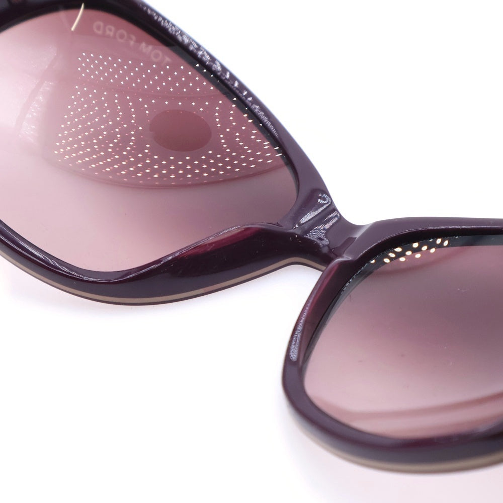 TOM FORD(トムフォード) Sheila シェイラ オーバルフレーム カラーレンズ サングラス メガネ ボルドー TF186