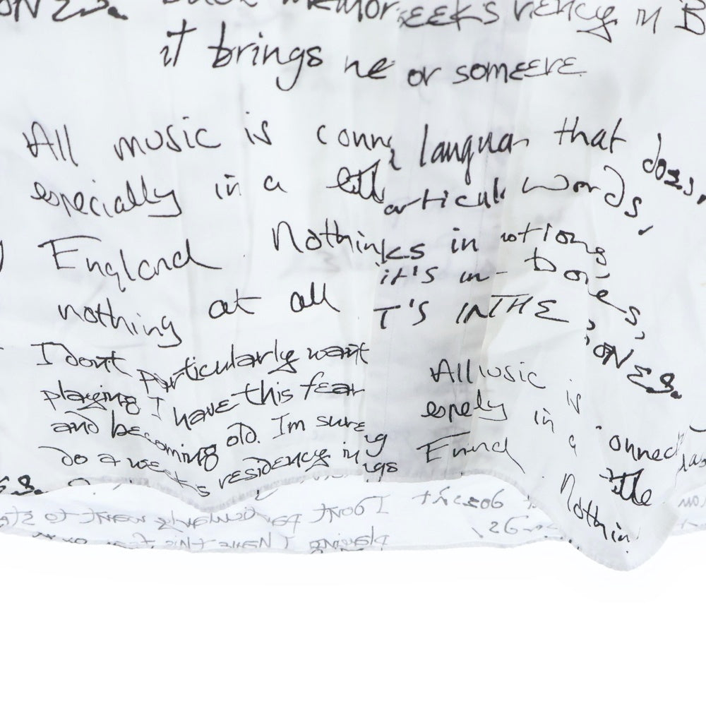 COMME des GARCONS HOMME PLUS(コムデギャルソンオムプリュス) 06SS ローリングストーンズ期 総柄 レギュラーカラー 半袖シャツ ホワイト/ブラック PQ-B009