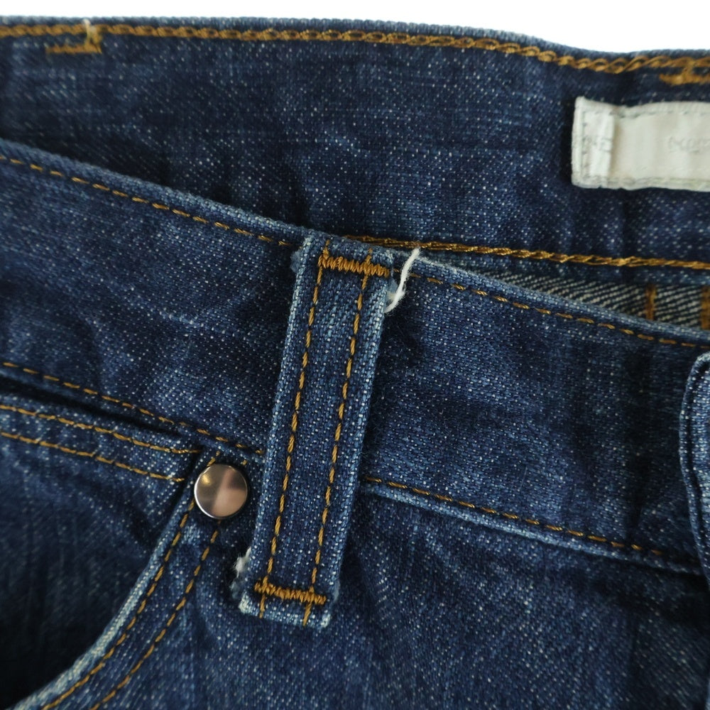 NUMBER (N)INE(ナンバーナイン) 02SS モダンエイジ期 ジップフライ ストレート クラッシュド ダメージ デニム パンツ インディゴ