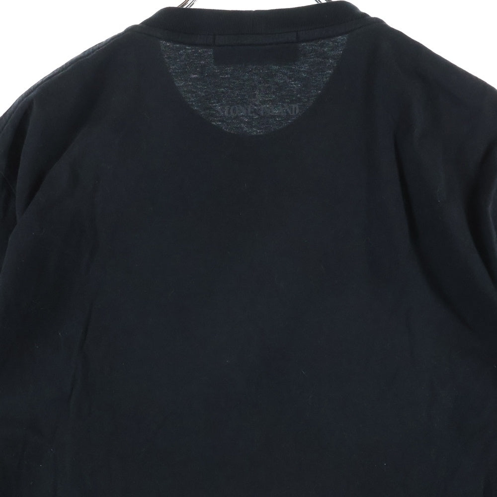 STONE ISLAND(ストーンアイランド) ロゴプリントTシャツ 半袖カットソー ブラック 74152NS65