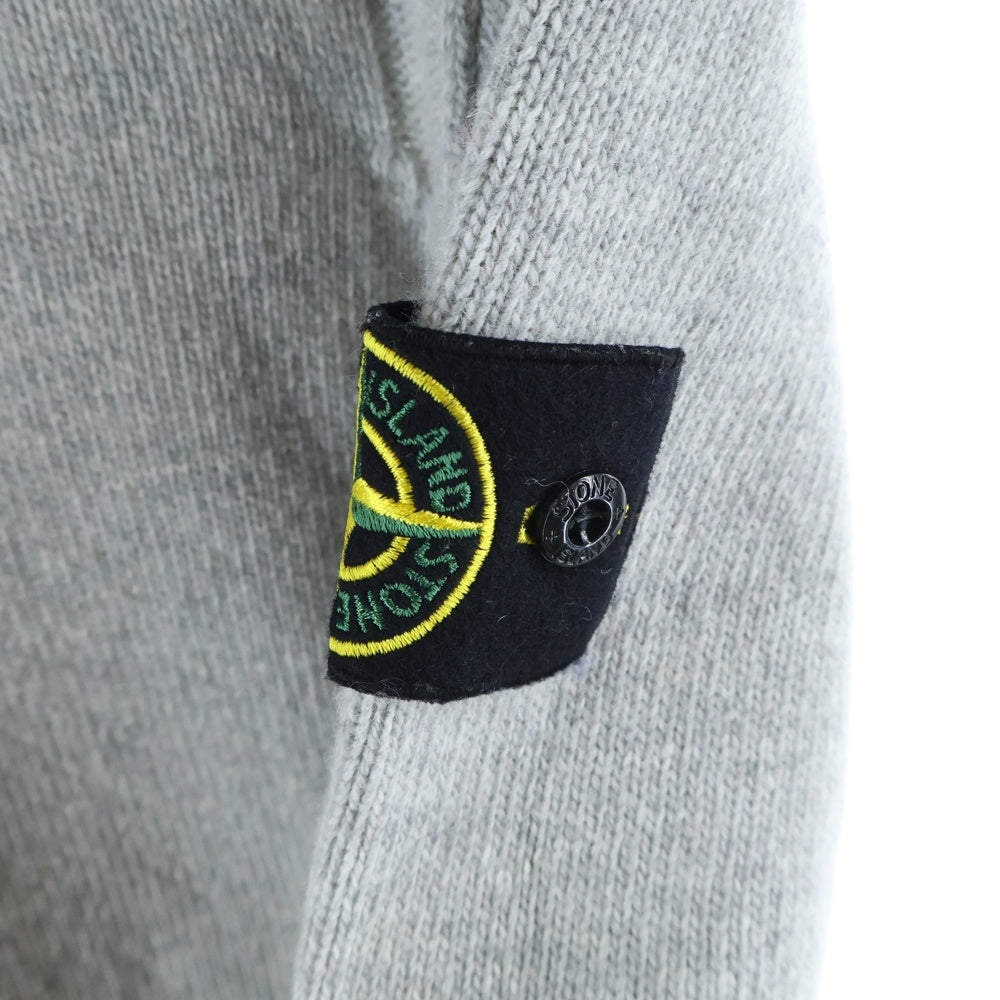 STONE ISLAND(ストーンアイランド) コンパスパッチ クルーネック ニットセーター グレー 7715508A3