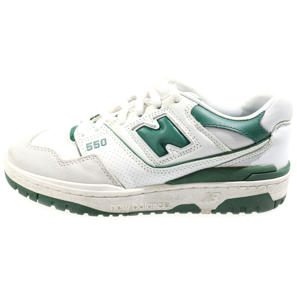 New Balance(ニューバランス) BB550WT1 ローカットスニーカー ホワイト/グリーン US7/25cm
