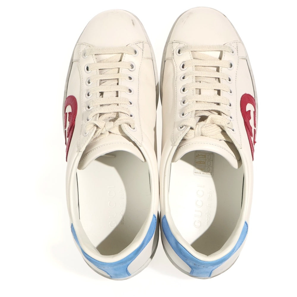 GUCCI(グッチ) インターロッキングG レザー ローカットスニーカー レディース ホワイト 625783