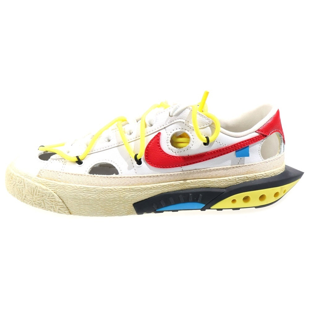 NIKE(ナイキ) ×OFF-WHITE BLAZER LOW WHITE AND UNIVERSITY RED オフホワイト ブレザー ホワイトアンドユニバーシティレッド ローカットスニーカー レディース DH7863-100