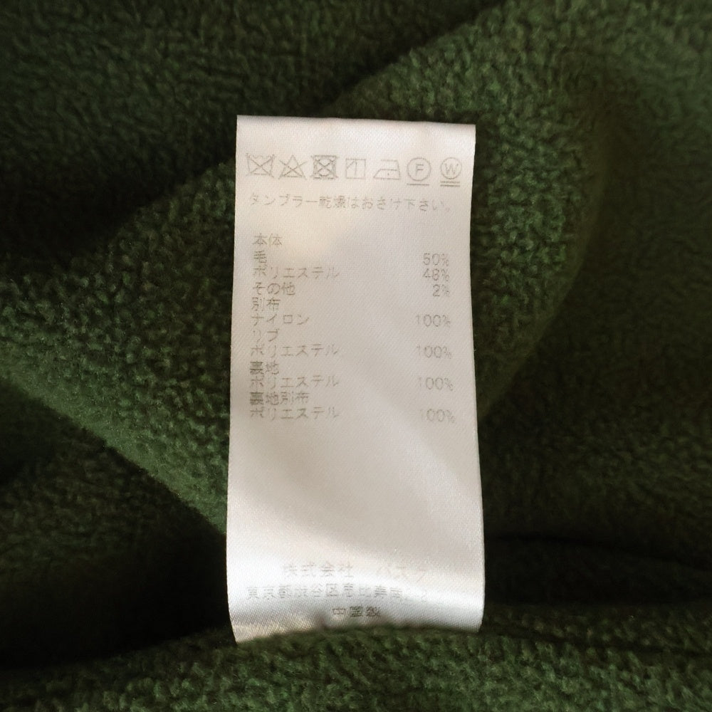 NO BRAND(ノーブランド) BLANC BASQUE ブランバスク Pコート ナイロン切替 ジャケット ブラック BB36-514