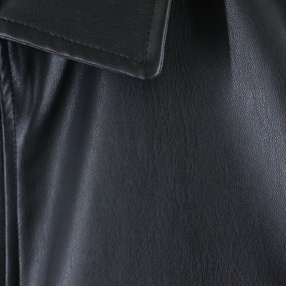 LOVELESS(ラブレス) シンセティック ジップアップレザージャケット ブラック 61F55-840-09