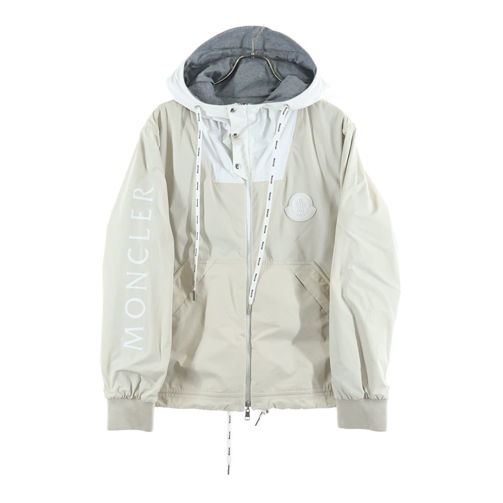 MONCLER(モンクレール) 22SS チャバット ナイロン スウェット リバーシブルフーデッドジャケット ベージュ/グレー G10911A75170