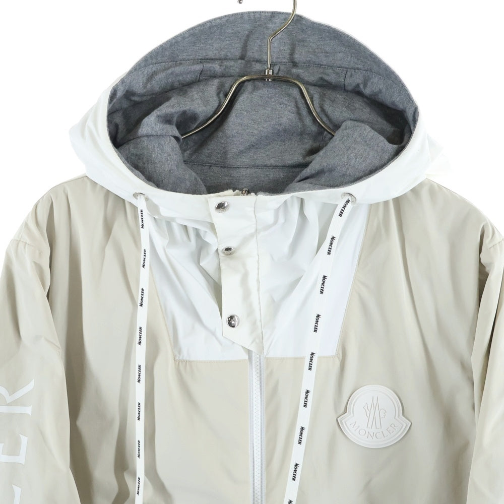 MONCLER(モンクレール) 22SS チャバット ナイロン スウェット リバーシブルフーデッドジャケット ベージュ/グレー G10911A75170