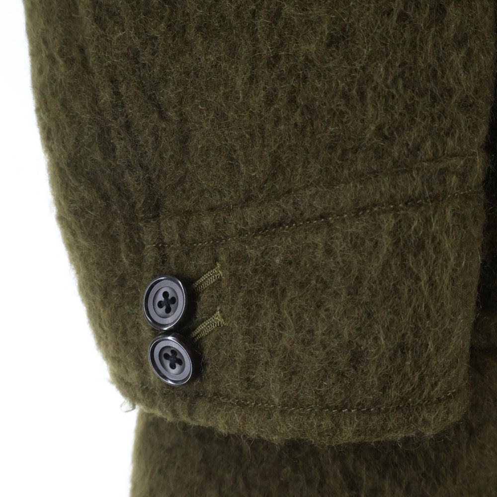 LOUNGE LIZARD(ラウンジリザード) ウール混 ボアフーデッド ダッフル