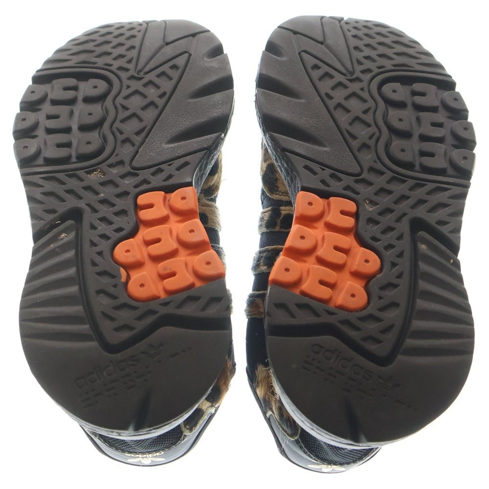 adidas(アディダス) NITE JOGGER UPTOWN ナイトジョガーアップタウン レオパード ローカットスニーカー レディース ブラウン US6.5/24.5cm FY0025