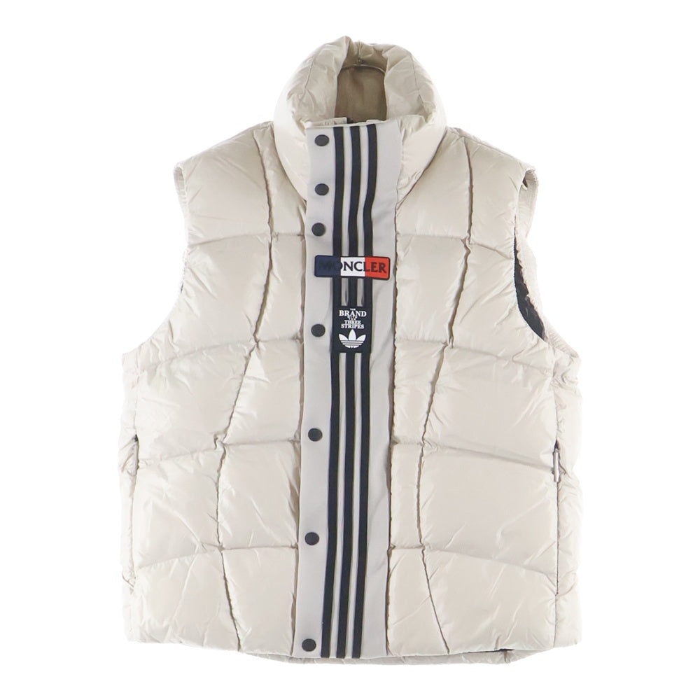 MONCLER(モンクレール) 23AW ×ADIDAS BOZON GILET アディダス ボゾン ジレ ジップアップダウンベスト アイボリー I209S1A00011