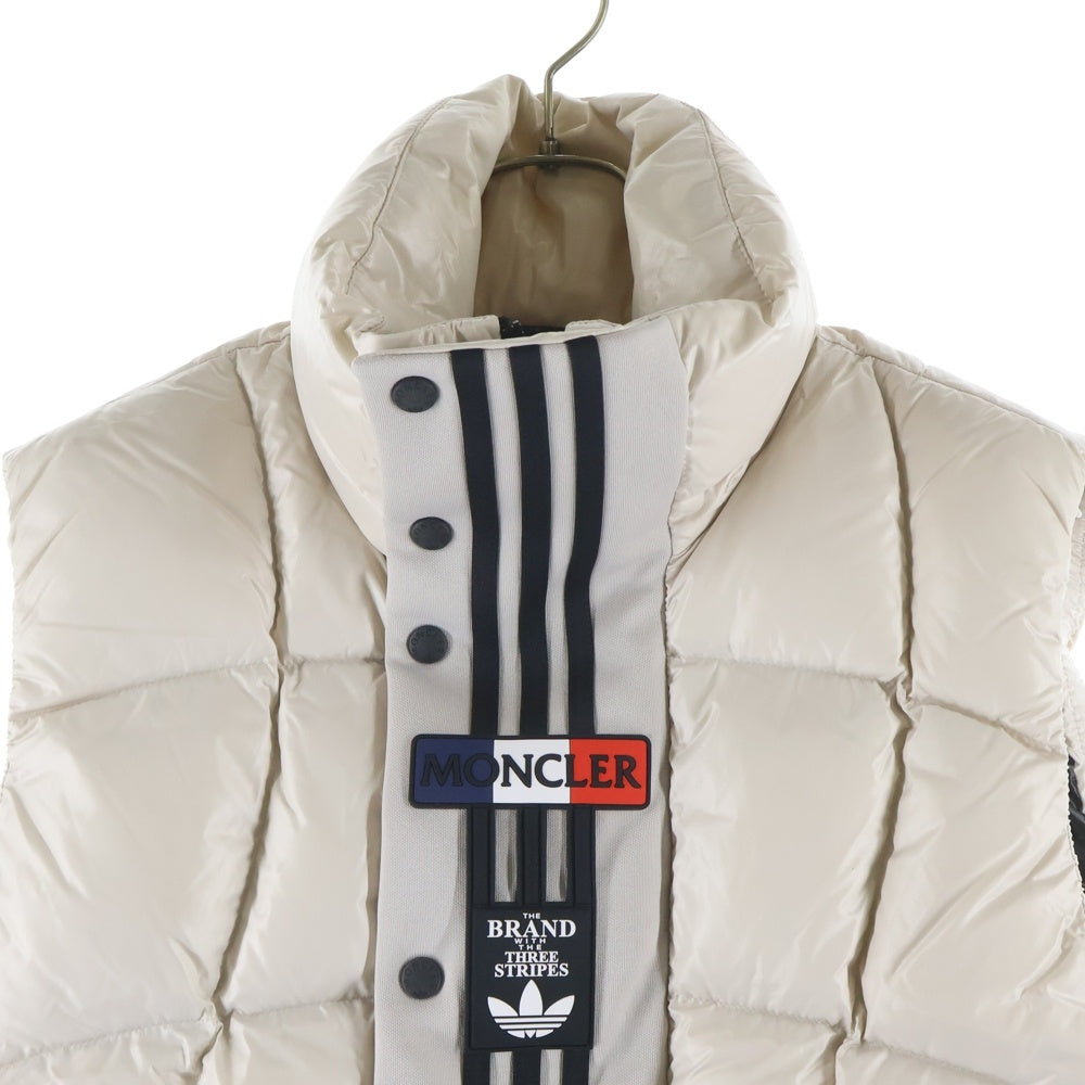 MONCLER(モンクレール) 23AW ×ADIDAS BOZON GILET アディダス ボゾン ジレ ジップアップダウンベスト アイボリー I209S1A00011