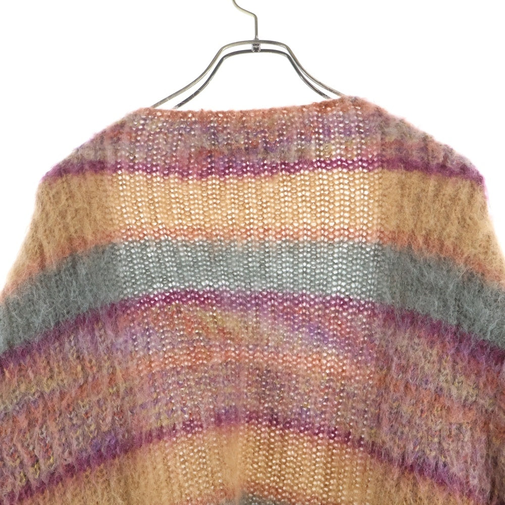 PERVERZE(パーバーズ) STRIPE MOHAIR WIDE CARDIGAN ストライプ モヘア ワイド ニットカーディガン マルチカラー 0121030511