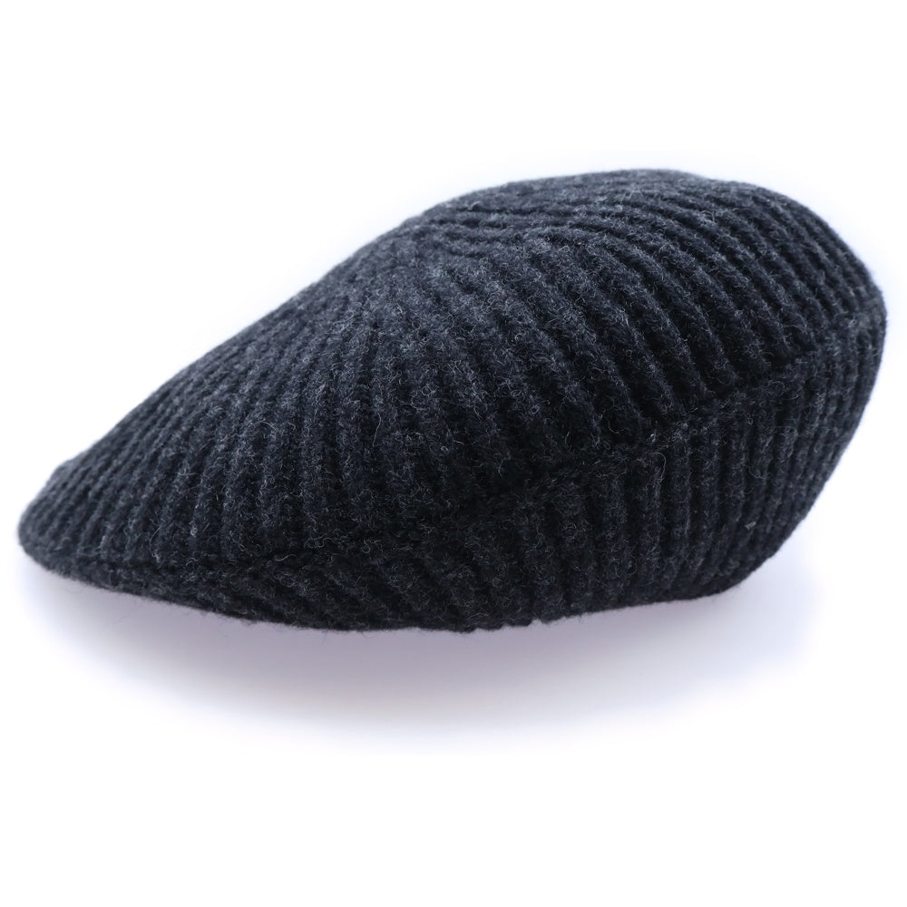 GANNI(ガニー) STRUCTURED RIB BERET ストラクチャード リブ ベレー帽 帽子 ブラック 5789