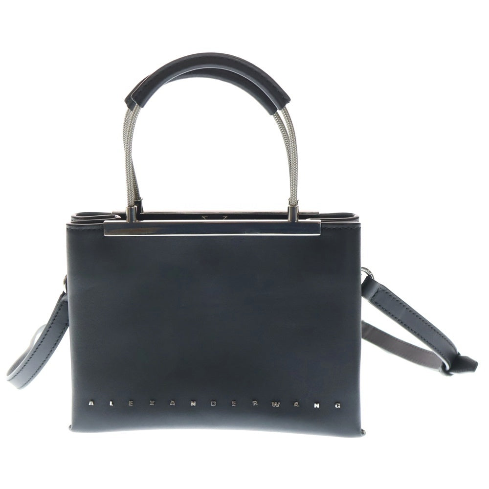 ALEXANDER WANG(アレキサンダーワン) DIME SMALL SATCHEL ダイム スモール サッチェル 2WAY レザーハンドバック ショルダーバッグ ブラック レディース