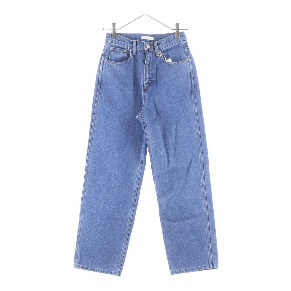 NO BRAND(ノーブランド) ANUKE (アンヌーク) HIGHWAIST STRAIGHT DENIM ハイウエスト ストレートデニムパンツ ジーンズ インディゴ 62411401