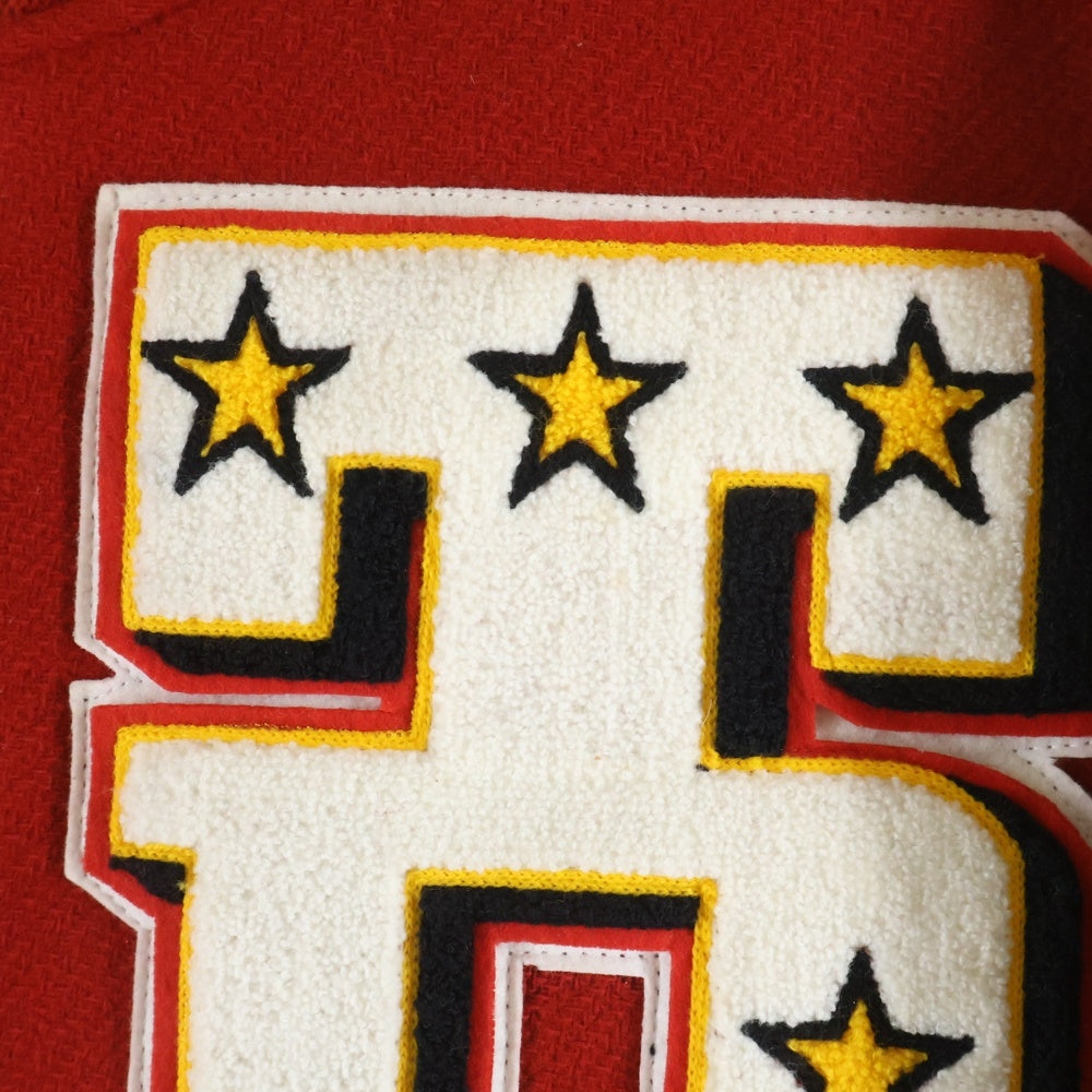 TEDMAN TED COMPANY(テッドマン テッドカンパニー) STADIUM JACKET ロゴ刺繍 スタジアムジャンパー バーシティジャケット レッド TDJ-5000