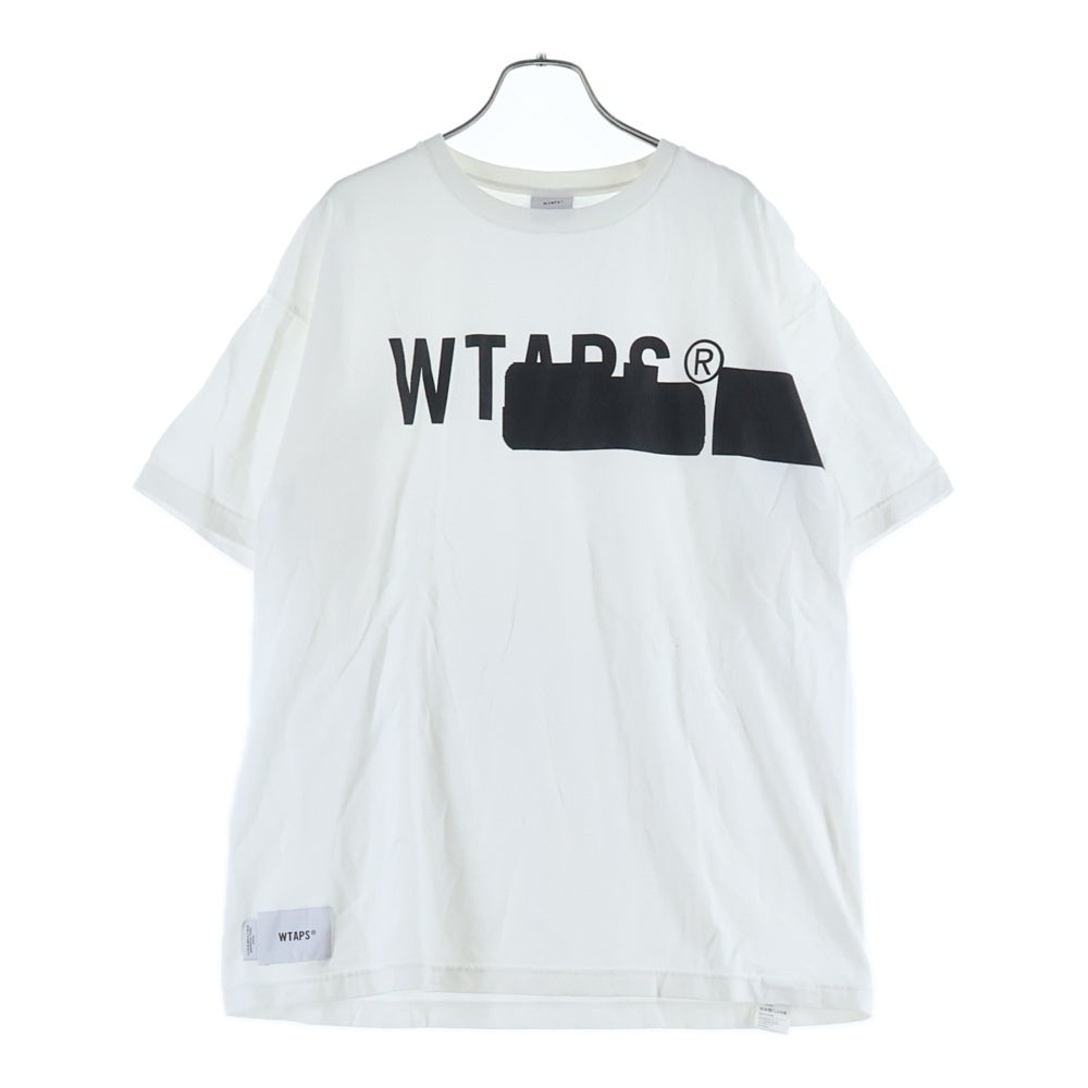WTAPS(ダブルタップス) 25SS VNS S/S TEE フロントロゴデザイン クルーネック カットソー 半袖Tシャツ ホワイト 251ATDT-STM05S