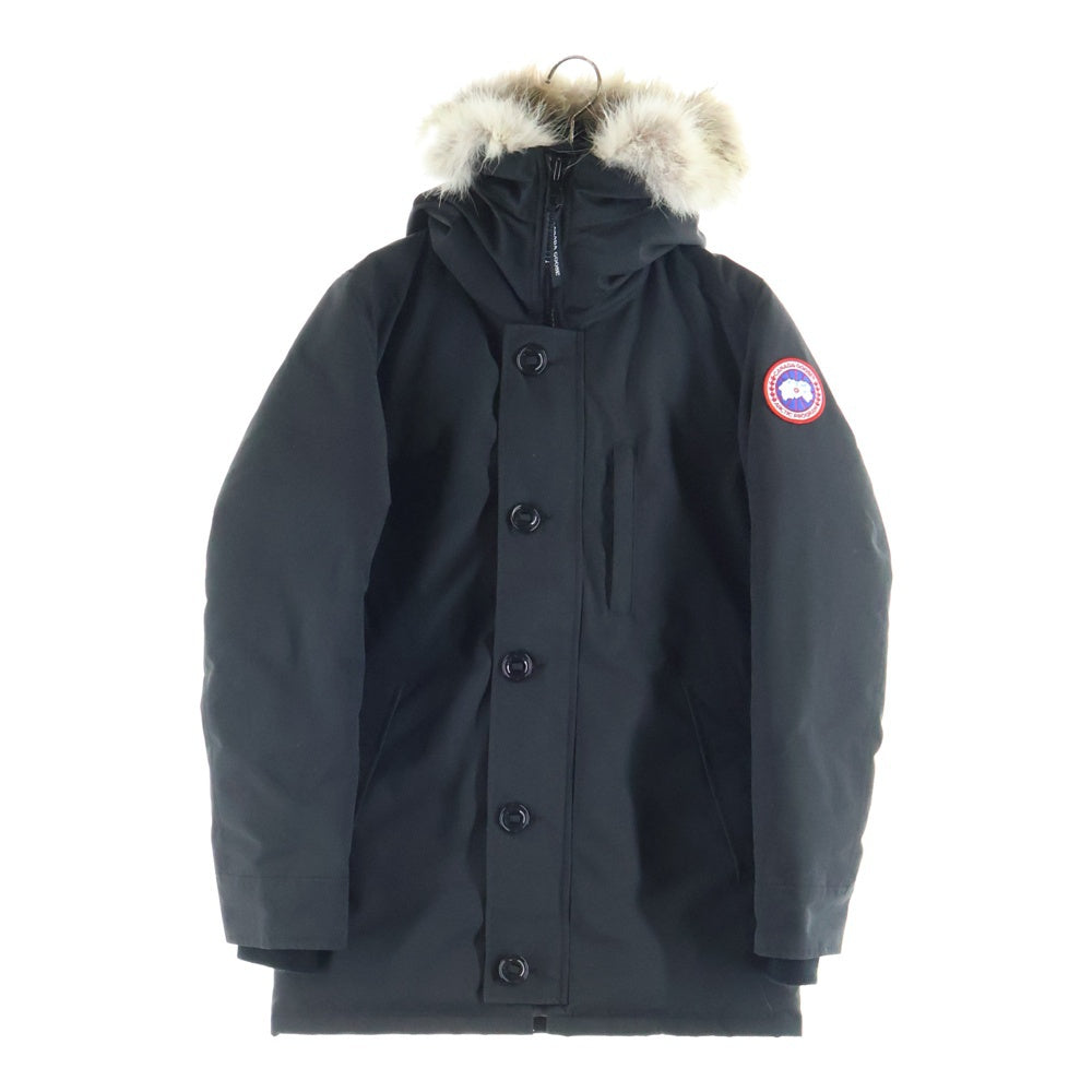 CANADA GOOSE(カナダグース) JASPER PARKA ジャスパーパーカー マルチポケット ジップアップ ファーフーデッドダウンジャケット ブラック 3438JM