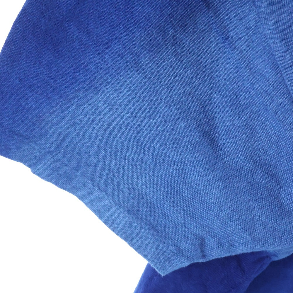 HUMAN MADE(ヒューマンメイド) 25SS INDIGO DYED STRIPED T-SHIRT インディゴ ダイド ストライプド クルーネック半袖Tシャツ カットソー ブルー