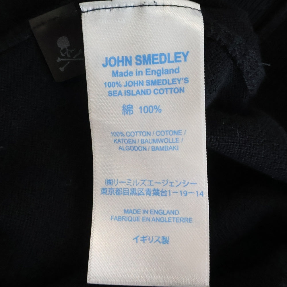 JOHN SMEDLEY(ジョンスメドレー) ×MASTERMIND マスターマインド クルーネックニットセーター ブラック