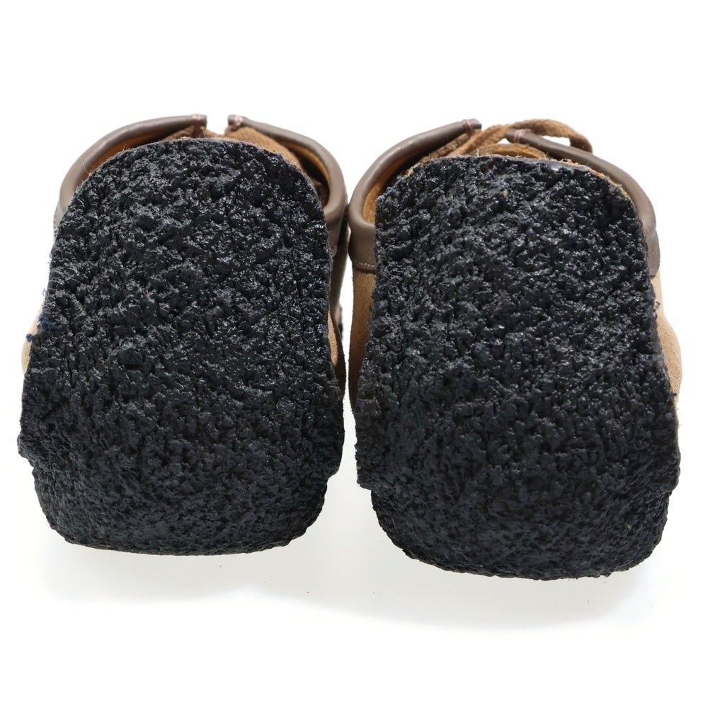 Clarks(クラークス) スクエアトゥー スウェードレザー ローカットシューズ ブラウン 091313292