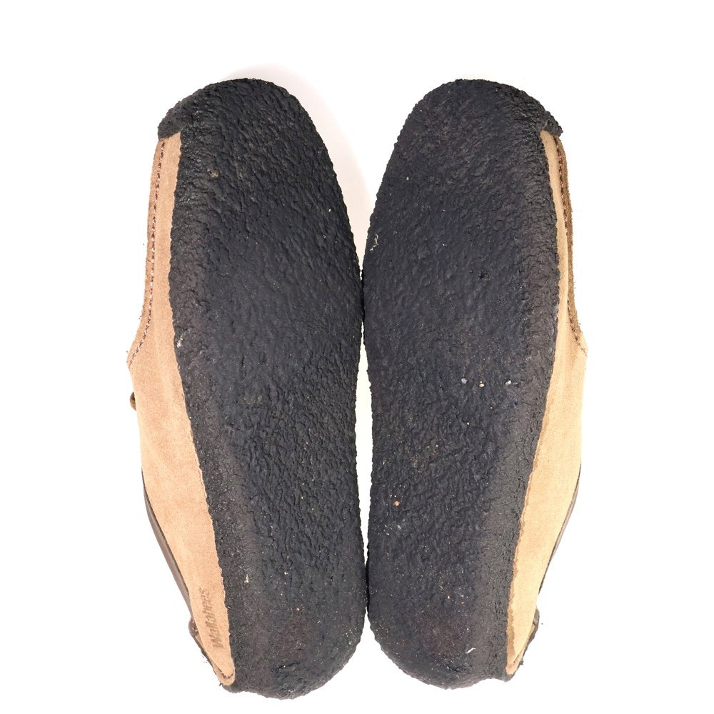 Clarks(クラークス) スクエアトゥー スウェードレザー ローカットシューズ ブラウン 091313292