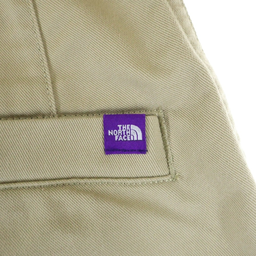 THE NORTH FACE PURPLE LABEL(ノースフェイスパープルレーベル) COOLMAX CHINO WIDE TAPERED クール マックス チノワイドテーパードパンツ ベージュ N24FC011