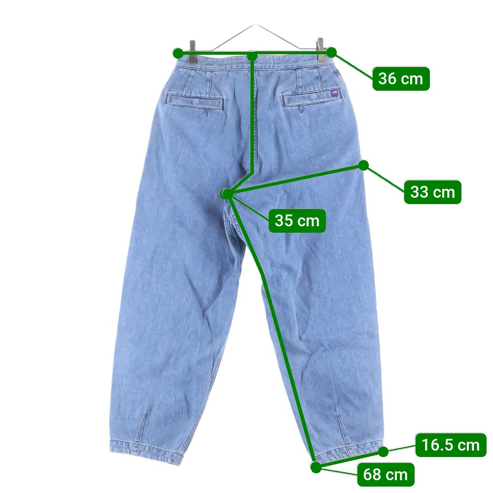 THE NORTH FACE PURPLE LABEL(ノースフェイスパープルレーベル) DENIM WIDE TAPERED FIELD PANTS デニム ワイド テーパード フィールド パンツ インディゴ N24FC080