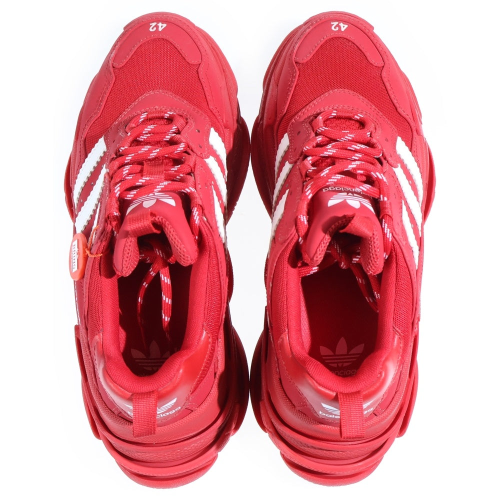 BALENCIAGA(バレンシアガ) ×adidas TRIPRE S アディダス トリプルS ローカットスニーカー レッド 593994