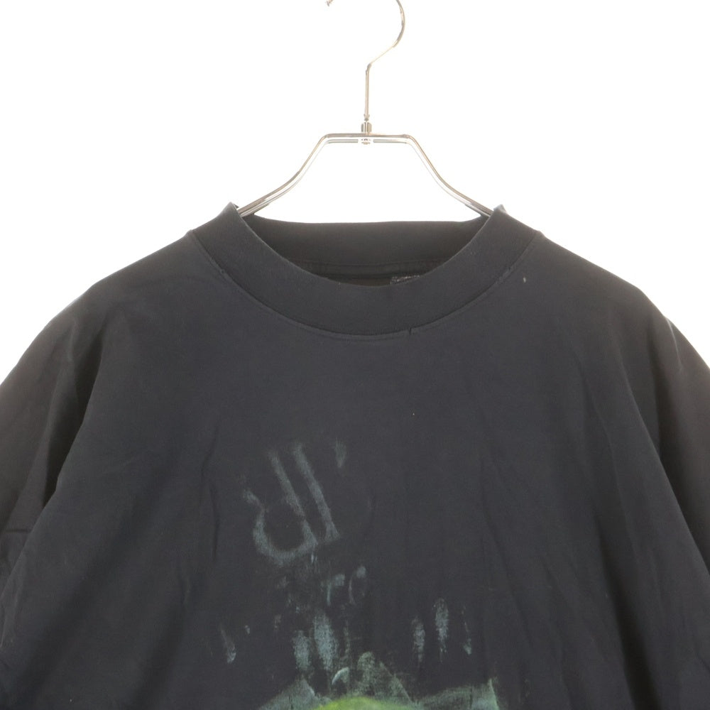 BALENCIAGA(バレンシアガ) PAINTED Tshirt Dress ペインテッド 半袖Tシャツ ドレス カットソー ワンピース ブラック 777750 TSVB4