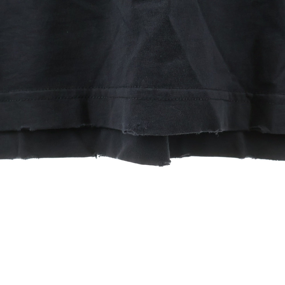 BALENCIAGA(バレンシアガ) PAINTED Tshirt Dress ペインテッド 半袖Tシャツ ドレス カットソー ワンピース ブラック 777750 TSVB4