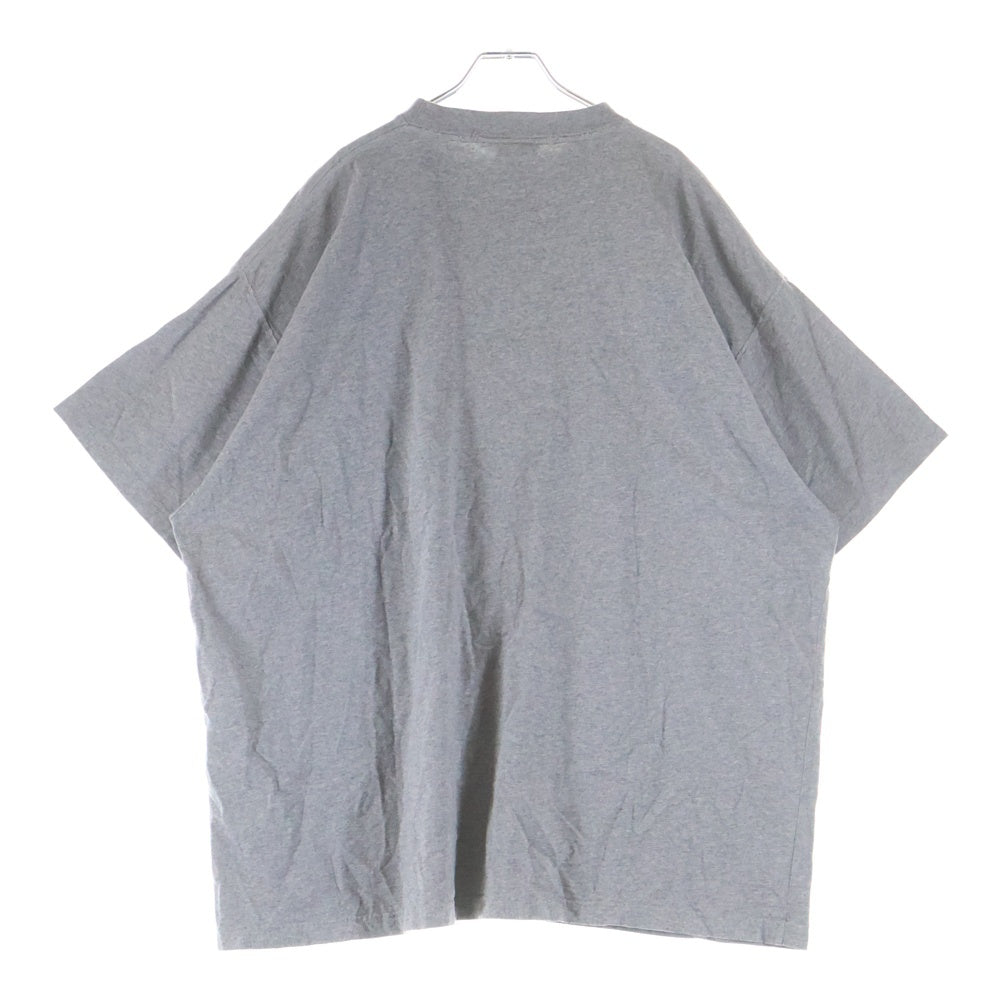 BALENCIAGA(バレンシアガ) Luxury Oversized Tee ロゴ刺繍 オーバーサイズド 半袖Tシャツ グレー 850345 TTVB6