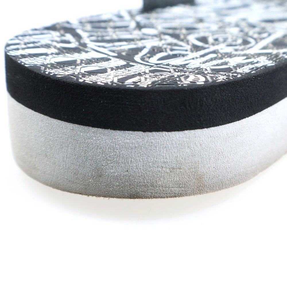 DIOR(ディオール) Shawn Stussy Embroidery Flip Flops ショーンステューシー エンブロイダリー フリップフラップス ビーチサンダル ブラック