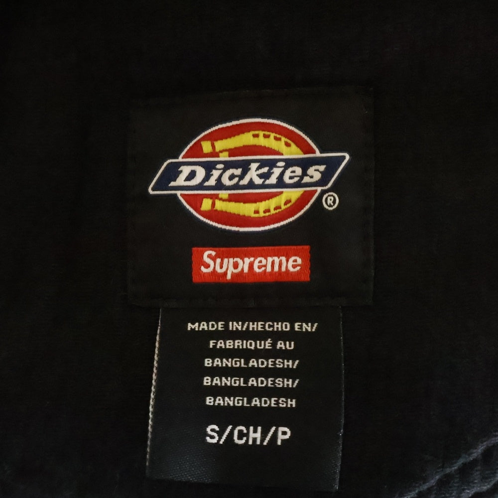 SUPREME(シュプリーム) 22AW ×DICKIES Corduroy Overalls ディッキーズ コーデュロイオーバーオール サロペット ブラック