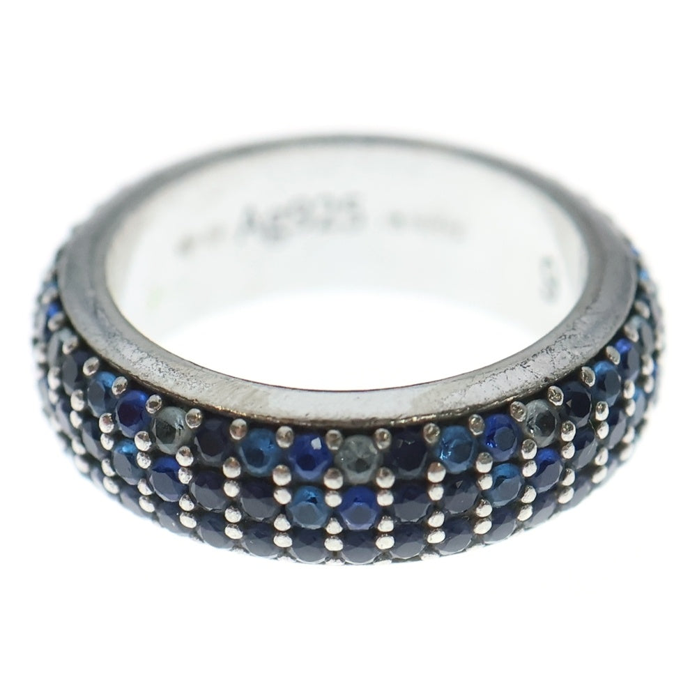 LOEWE(ロエベ) シン リング パヴェ クリスタル シルバー/ブルー レディース