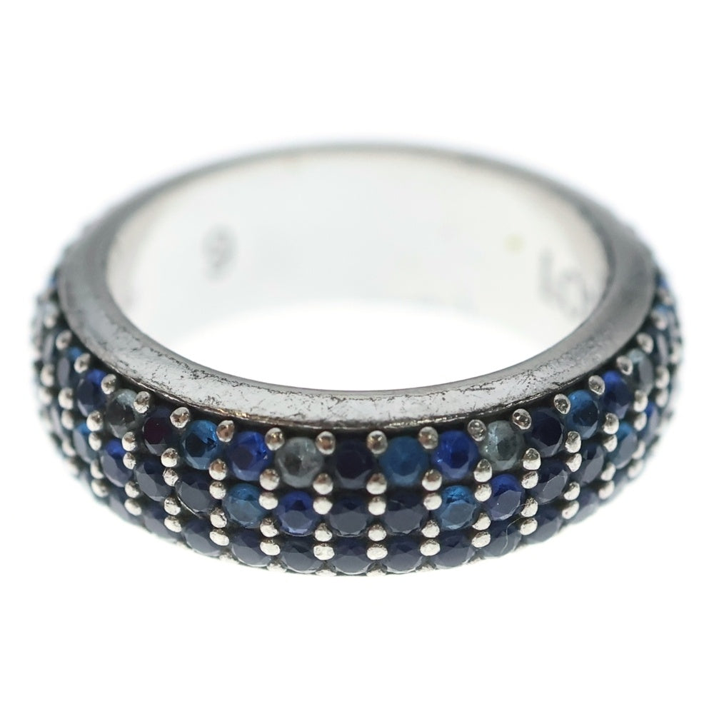 LOEWE(ロエベ) シン リング パヴェ クリスタル シルバー/ブルー レディース