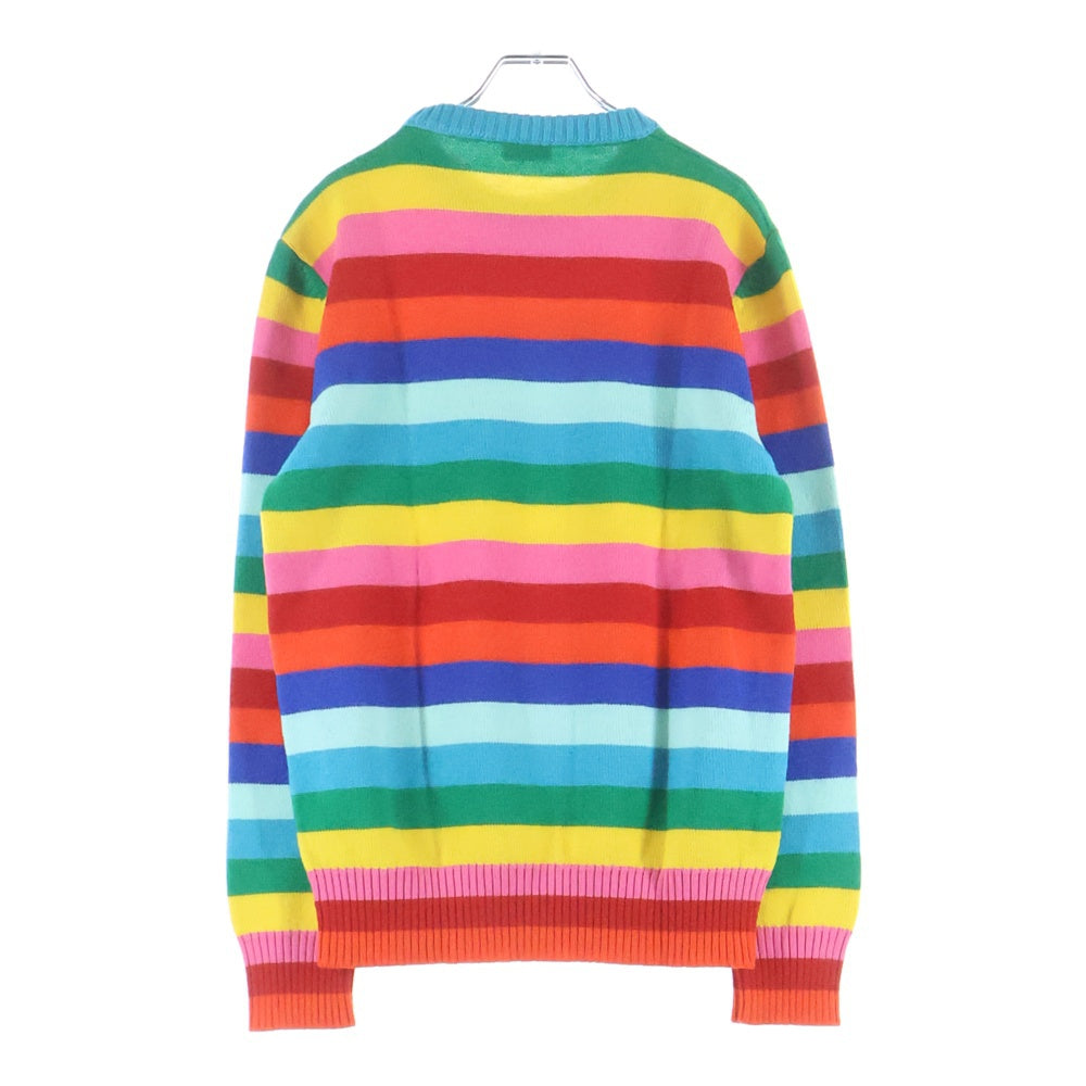 SAINT LAURENT PARIS(サンローランパリ) 15AW ボーダー ウール クルーネックニットセーター マルチカラー 407992 Y1NG1