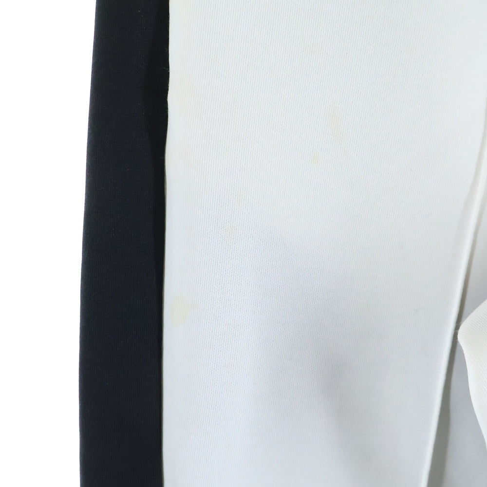 BURBERRY(バーバリー) ロゴパッチ バイカラー イージースウェットジョガーパンツ ブラック/ホワイト 4559554