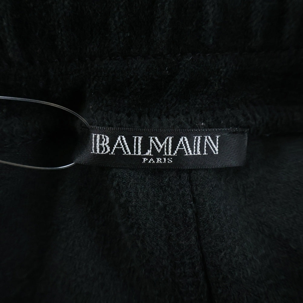 BALMAIN(バルマン) ベロア バイカー スウェットパンツ ブラック W5HJ583B970