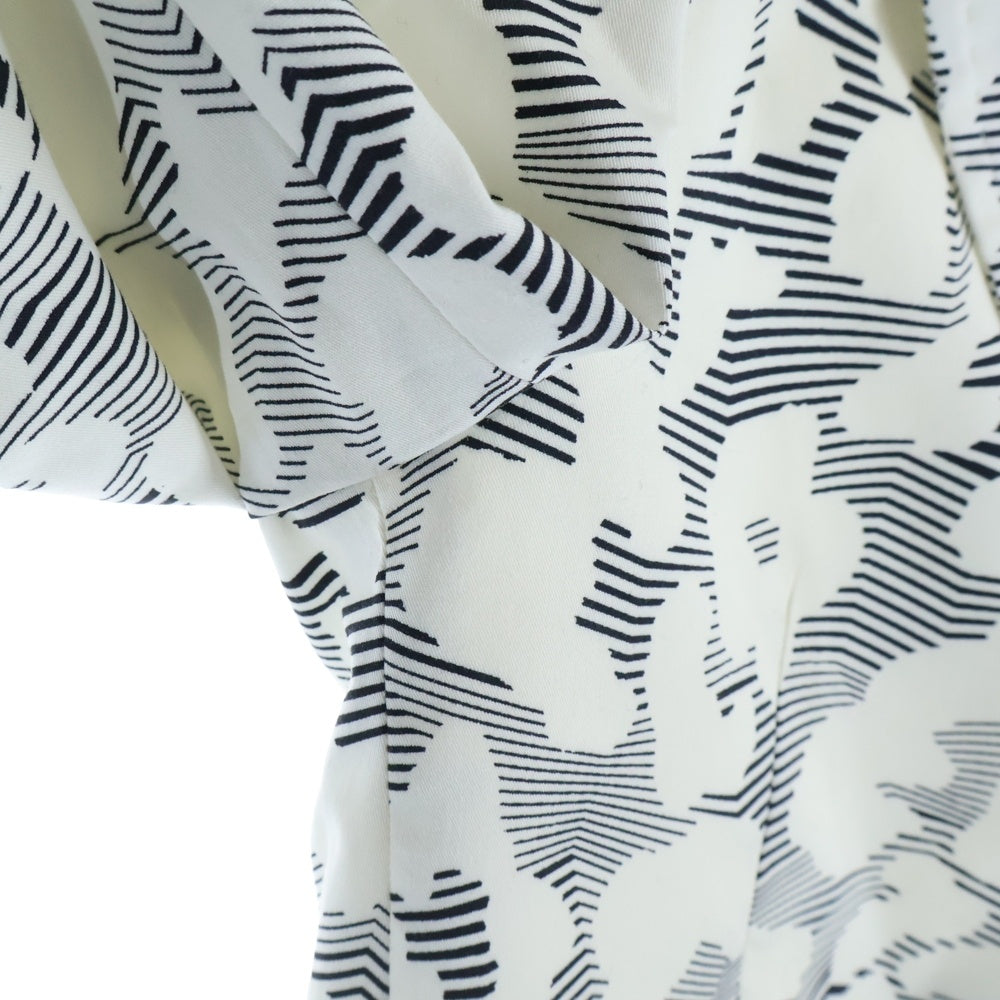 Neil Barrett(ニール バレット) 総柄 レーヨン混 シングルテーラードジャケット ホワイト BGI303M-A061