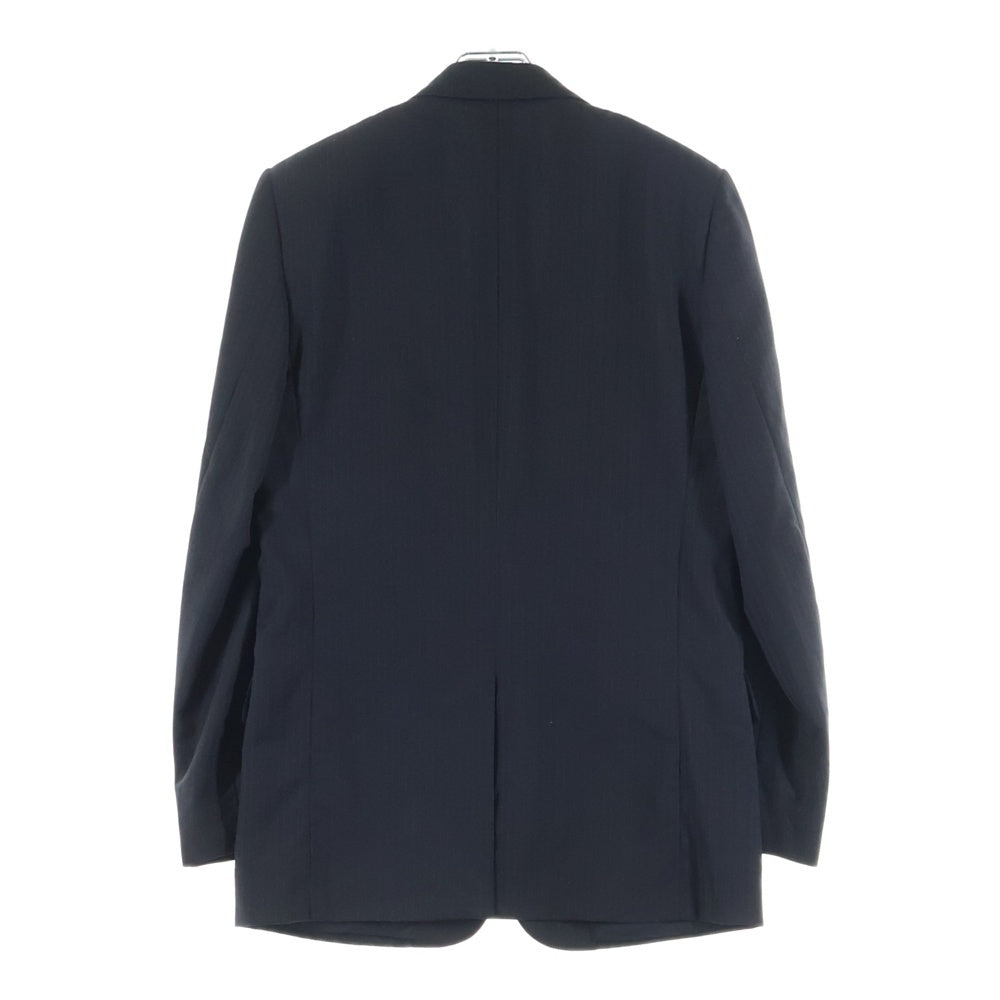 Christian Dior(クリスチャンディオール) 07SS ストライプ ウール混 セットアップスーツ シングルテーラードジャケット スラックスパンツ ブラック 7E3170030011