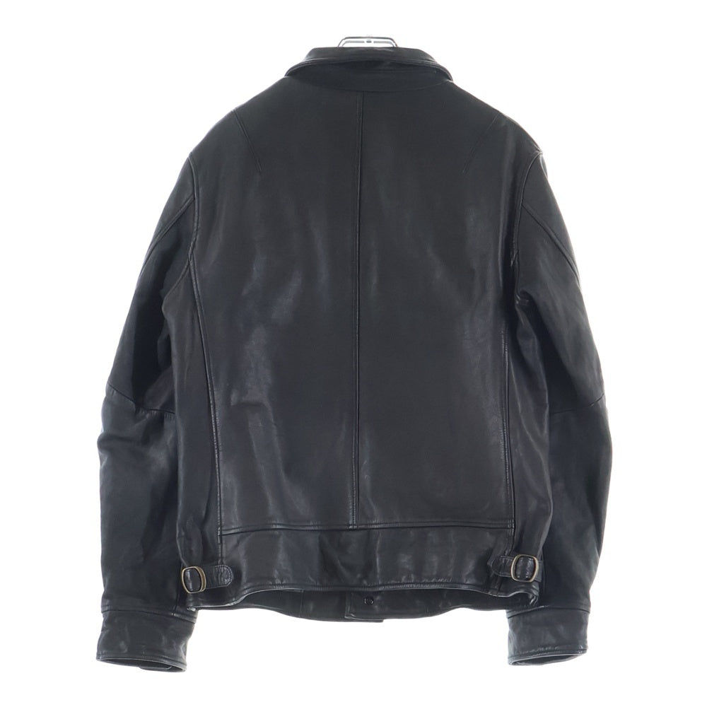 A Vontade(アボンタージ) LEATHER SPORTS JACKET レザー ジップアップ スポーツジャケット ブラック